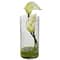 10.5" White Double Calla Lily with Cylinder Vase, 2ct.